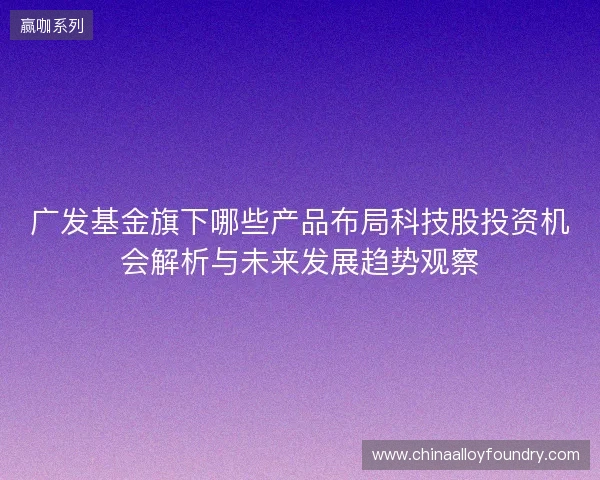 广发基金旗下哪些产品布局科技股投资机会解析与未来发展趋势观察